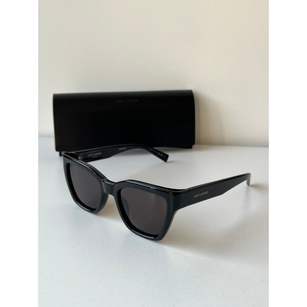 NEW Saint Laurent SL641 Cat Eye Sunglasses in Black - Picture 7 of 8